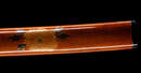 Wakizashi Antico Giapponese Toranba Hamon con Kogatana & Shakudō Tsuba