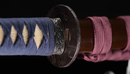 Katana Antica Giapponese, Periodo Edo, Koshirae Blu e Marrone