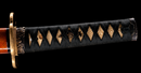 Wakizashi Antico Giapponese Toranba Hamon con Kogatana & Shakudō Tsuba