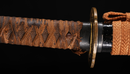 Katana Antica Giapponese 70cm lama, Koshirae Marrone, Periodo Edo