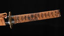 Katana Antica Giapponese 70cm lama, Koshirae Marrone, Periodo Edo
