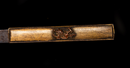 Wakizashi Antico Giapponese Toranba Hamon con Kogatana & Shakudō Tsuba