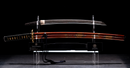 Wakizashi Antico Giapponese Toranba Hamon con Kogatana & Shakudō Tsuba
