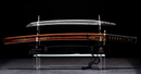 Wakizashi Antico Giapponese Toranba Hamon con Kogatana & Shakudō Tsuba