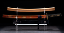 Wakizashi Antico Giapponese Toranba Hamon con Kogatana & Shakudō Tsuba