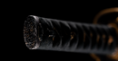 Wakizashi Antico Giapponese Toranba Hamon con Kogatana & Shakudō Tsuba