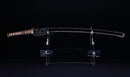 Katana Antica Giapponese con Menuki a Libellula Tombo e Tsuba Paesaggio Sansui