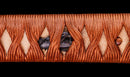 Katana Antica Giapponese con Saya Rosso e Tsuba Fukurin Momiji Dorata
