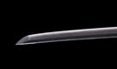 Katana Antica Giapponese con Saya Rosso e Tsuba Fukurin Momiji Dorata
