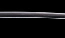 Katana Antica Giapponese con Saya Rosso e Tsuba Fukurin Momiji Dorata