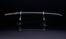 Katana Antica Giapponese con Saya Rosso e Tsuba Fukurin Momiji Dorata