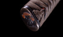 Katana Antica Giapponese, Tsuba con Uccelli Acquatici firmata Awataguchi