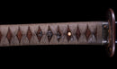 Katana Antica Giapponese, Tsuba con Uccelli Acquatici firmata Awataguchi