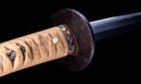 Katana Antica Giapponese di Kaifu con Doppio Hozon e Tsuba Myōchin Gunbai