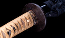 Katana Antica Giapponese di Kaifu con Doppio Hozon e Tsuba Myōchin Gunbai