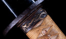Katana Antica Giapponese di Kaifu con Doppio Hozon e Tsuba Myōchin Gunbai