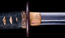 Katana Antica Giapponese con Tsuba in Ferro a Saggi Seduti e Hamon Suguha, Mumei, Periodo Edo