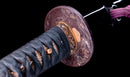 Katana Antica Giapponese con Tsuba in Ferro a Saggi Seduti e Hamon Suguha, Mumei, Periodo Edo