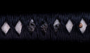 Katana Antica Giapponese con Koshirae in Lacca Nera e Tsuba in Ferro con Motivo a Piuma firmata Chikushi Tadamasa - Hozon