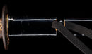 Katana Antica Giapponese con Tsuba in Ferro Sukashi Floreale, Lama Mumei Periodo Edo