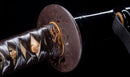 Katana Antica Giapponese con Tsuba in Ferro Sukashi Floreale, Lama Mumei Periodo Edo
