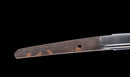 Katana Antica Giapponese con Tsuba in Ferro Sukashi Floreale, Lama Mumei Periodo Edo
