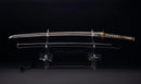 Katana Antica Giapponese con Tsuba in Ferro Sukashi Floreale, Lama Mumei Periodo Edo