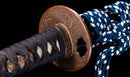 Katana Antica Giapponese con Tsuba in Ferro Intarsiato in Oro, Attribuita a Chikuzen Nobukuni — NBTHK Hozon