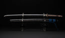 Katana Antica Giapponese con Tsuba Karakusa, firmata Chōshū Fujiwara Kiyoshige — NBTHK Hozon