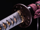Katana Antica Giapponese Koto, Profonda Curvatura - 64,5cm
