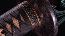Katana Antica Giapponese 65,1cm con Tsuba in ferro spesso