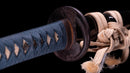 Katana Antica Giapponese con Tsuba Sukashi a Motivo Foglia