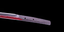 Katana Antica Giapponese con Scanalatura Laccata Rossa
