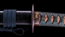 Katana Antica Giapponese con Scanalatura Laccata Rossa