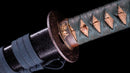 Katana Antica Giapponese con Scanalatura Laccata Rossa