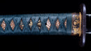 Katana Antica Giapponese con Tsuba Kakugata Arrotondata - Tardo Muromachi