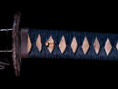 Katana Antica Giapponese con Sukashi in Ferro e Koshirae